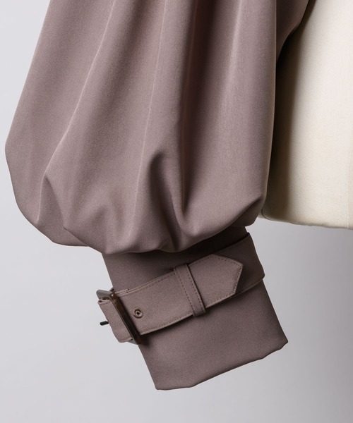 LA BELLE ETUDE（ラベルエチュード）の「ショートボレロトレンチ（トレンチコート・レディース・ブラック/ベージュ/ピンク・FREE）」の11枚目の写真