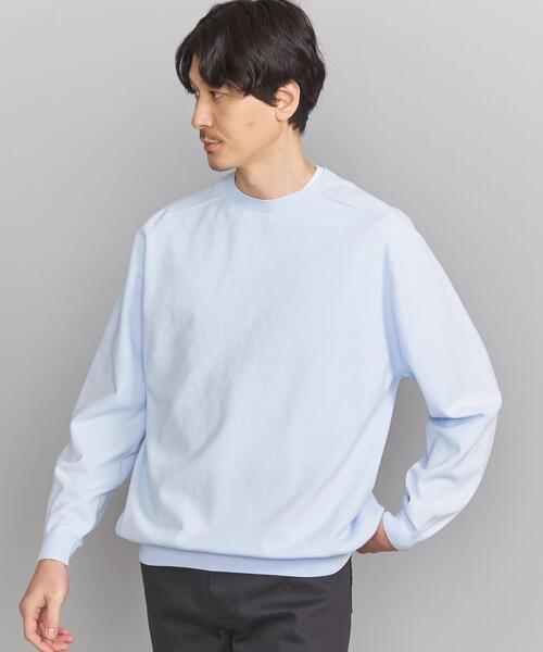 BEAUTY&YOUTH UNITED ARROWS(ビューティーアンドユースユナイテッドアローズ)の「BY エコペット サーキュラー ニット(ニット/セーター・メンズ・ライトブルー/ネイビー/レッド/オリーブ・S/M/L/XL)」の3枚目の写真