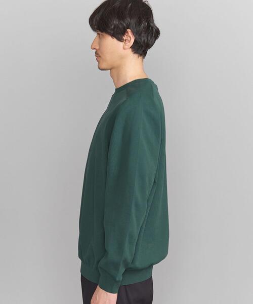 BEAUTY&YOUTH UNITED ARROWS(ビューティーアンドユースユナイテッドアローズ)の「BY エコペット サーキュラー ニット(ニット/セーター・メンズ・ライトブルー/ネイビー/レッド/オリーブ・S/M/L/XL)」の6枚目の写真