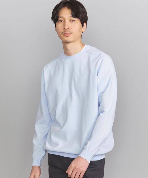 BEAUTY&YOUTH UNITED ARROWS(ビューティーアンドユースユナイテッドアローズ)の「BY エコペット サーキュラー ニット(ニット/セーター・メンズ・ライトブルー/ネイビー/レッド/オリーブ・S/M/L/XL)」の12枚目の写真