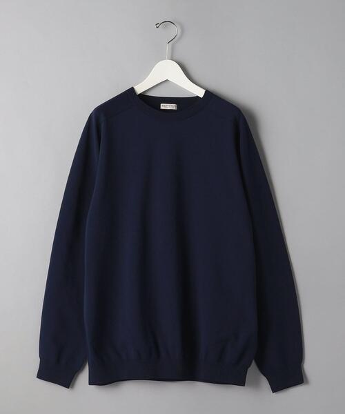 BEAUTY&YOUTH UNITED ARROWS(ビューティーアンドユースユナイテッドアローズ)の「BY エコペット サーキュラー ニット(ニット/セーター・メンズ・ライトブルー/ネイビー/レッド/オリーブ・S/M/L/XL)」の16枚目の写真