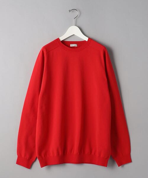 BEAUTY&YOUTH UNITED ARROWS(ビューティーアンドユースユナイテッドアローズ)の「BY エコペット サーキュラー ニット(ニット/セーター・メンズ・ライトブルー/ネイビー/レッド/オリーブ・S/M/L/XL)」の22枚目の写真