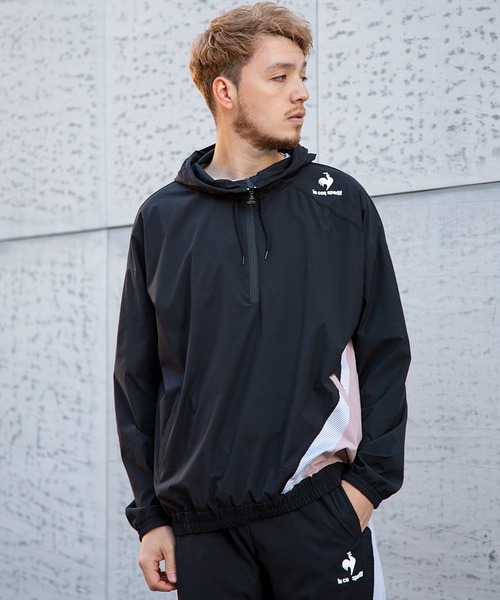 le coq sportif(ルコックスポルティフ)の「【サンスクリーン】クロスジャケット メンズ ウェア ジャケット ブルゾン トレーニング トレーニングウェア スポーツウェア(ジャージ・メンズ・ブラック/ネイビー/グレイッシュブルー・S/M/L/XL)」の6枚目の写真