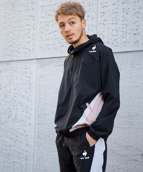 le coq sportif(ルコックスポルティフ)の「【サンスクリーン】クロスジャケット メンズ ウェア ジャケット ブルゾン トレーニング トレーニングウェア スポーツウェア(ジャージ・メンズ・ブラック/ネイビー/グレイッシュブルー・S/M/L/XL)」の8枚目の写真