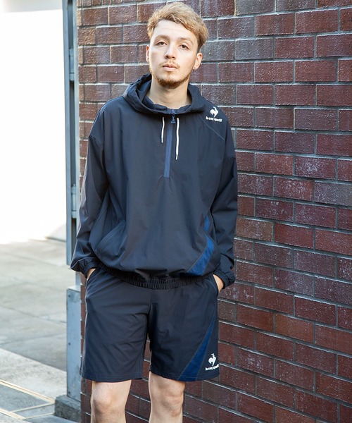 le coq sportif(ルコックスポルティフ)の「【サンスクリーン】クロスジャケット メンズ ウェア ジャケット ブルゾン トレーニング トレーニングウェア スポーツウェア(ジャージ・メンズ・ブラック/ネイビー/グレイッシュブルー・S/M/L/XL)」の11枚目の写真