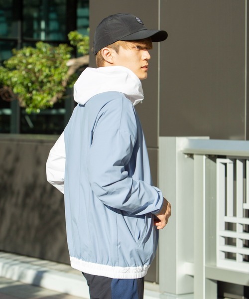 le coq sportif(ルコックスポルティフ)の「【サンスクリーン】クロスジャケット メンズ ウェア ジャケット ブルゾン トレーニング トレーニングウェア スポーツウェア(ジャージ・メンズ・ブラック/ネイビー/グレイッシュブルー・S/M/L/XL)」の12枚目の写真