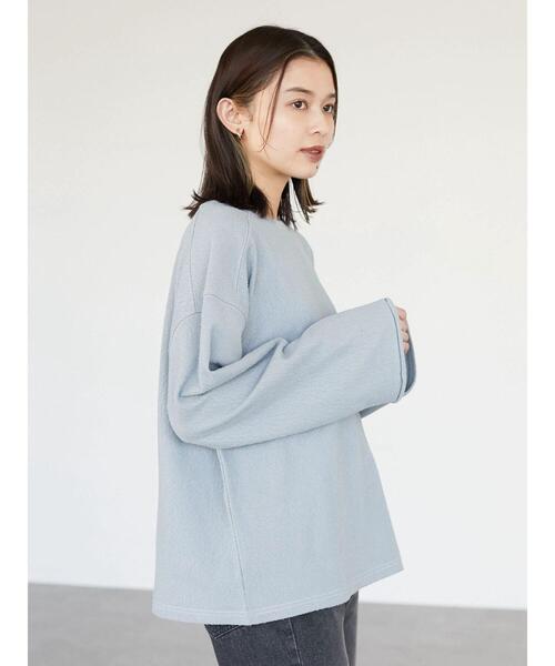 Green　Parks（グリーンパークス）の「表面感配色カットプルオーバー＊（Tシャツ/カットソー・レディース・サックスブルー/ホワイト系その他2・FREE）」の11枚目の写真