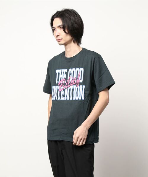 NO WAY(ノーウェイ)の「/Bl/レギュラーシルエットプリントTシャツ(Tシャツ/カットソー・メンズ・ホワイト/スミクロ/杢グレー・MEDIUM/LARGE/FREE)」の8枚目の写真