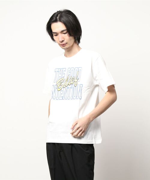 NO WAY(ノーウェイ)の「/Bl/レギュラーシルエットプリントTシャツ(Tシャツ/カットソー・メンズ・ホワイト/スミクロ/杢グレー・MEDIUM/LARGE/FREE)」の9枚目の写真