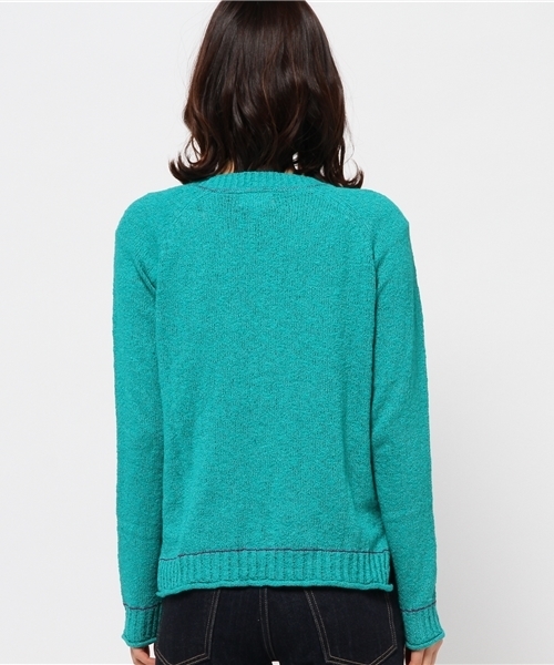 チチカカ（チチカカ）の「スラブチロリーカーディガン（カーディガン/ボレロ・レディース・グレー/ブラック/イエロー/グリーン・MEDIUM/LARGE）」の8枚目の写真