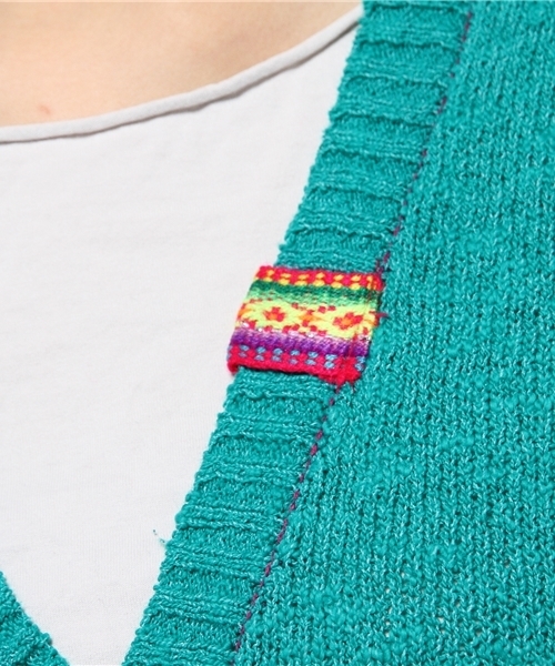 チチカカ（チチカカ）の「スラブチロリーカーディガン（カーディガン/ボレロ・レディース・グレー/ブラック/イエロー/グリーン・MEDIUM/LARGE）」の17枚目の写真