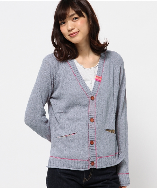 チチカカ（チチカカ）の「スラブチロリーカーディガン（カーディガン/ボレロ・レディース・グレー/ブラック/イエロー/グリーン・MEDIUM/LARGE）」の22枚目の写真