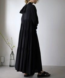 UNFIELD | 【2022 S/S New Arrival】2WAYリボンティアードワンピース(ワンピース)