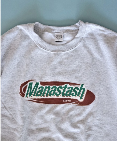 MANASTASH(マナスタッシュ)の「MANASTASH/マナスタッシュ MANASTAWAY SWEAT CREW スウェットクルー(スウェット・メンズ・グレー/ライトグレー・MEDIUM/LARGE/X-LARGE)」の4枚目の写真