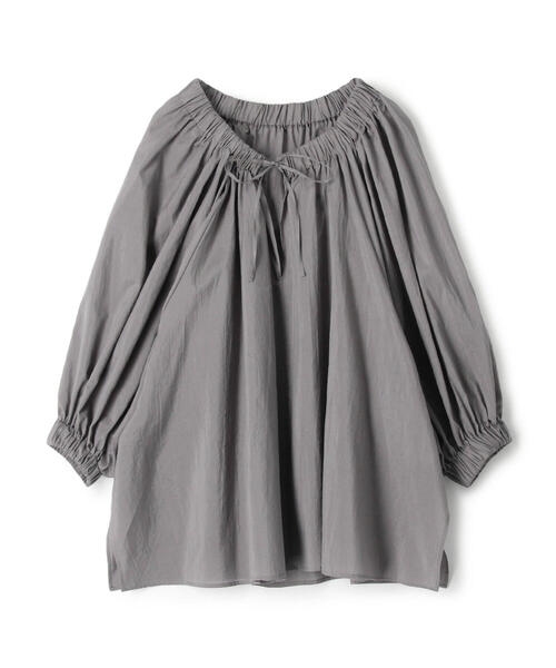 TOMORROWLAND (トゥモローランド)の「コットンシルクタイプライター ボリュームスリーブブラウス(シャツ/ブラウス・レディース・ブラック/グレー/キャメル・36)」の15枚目の写真