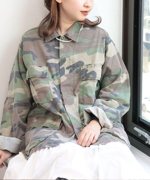 ROTHCO(ロスコ)の「【ROTHCO/ロスコ】BDU SHIRTS ブルゾン(ミリタリージャケット・レディース・ブラック/グリーン系その他4・MEDIUM)」の2枚目の写真