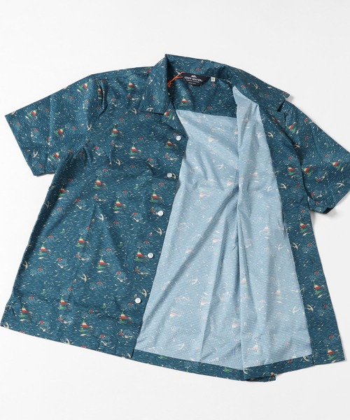 KRIFF MAYER（クリフメイヤー）の「さらさらエアー開襟半袖シャツ（シャツ/ブラウス・メンズ・その他5/ネイビー/カラフル/チャコール/キャメル・LARGE/MEDIUM/SMALL/X-LARGE）」の18枚目の写真