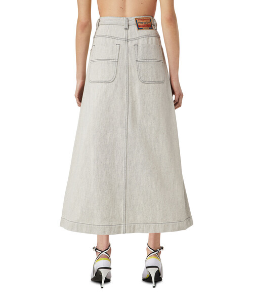 DIESEL（ディーゼル）の「レディース マキシ ロング スカート ホワイトデニム Aライン（デニムスカート・レディース・ホワイト・29inch/31inch/23inch/25inch/27inch）」の8枚目の写真