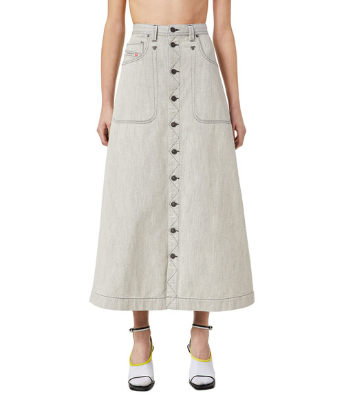 DIESEL（ディーゼル）の「レディース マキシ ロング スカート ホワイトデニム Aライン（デニムスカート・レディース・ホワイト・29inch/31inch/23inch/25inch/27inch）」の12枚目の写真