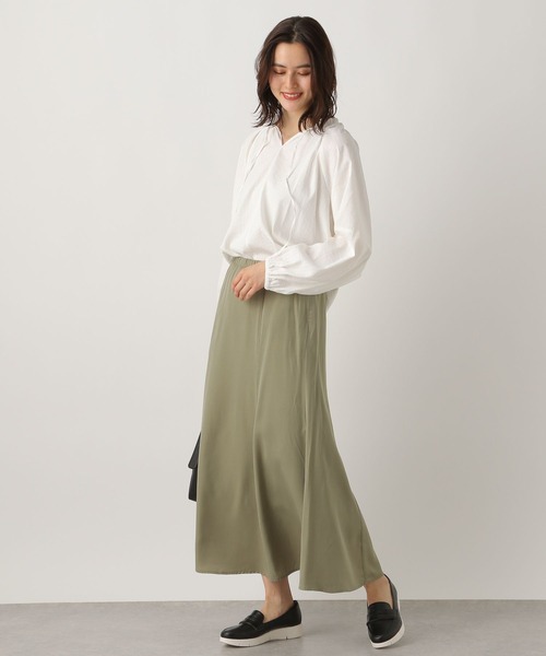 LEPSIM（レプシィム）の「ギャザーVネックブラウス　259277（シャツ/ブラウス・レディース・オフホワイト/ピンク/ブルー・FREE）」の10枚目の写真