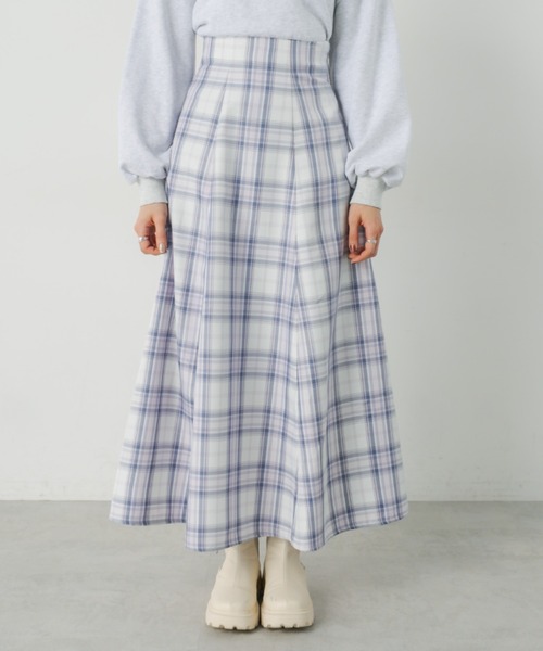 大きいサイズ、OLIVE des OLIVE、フレアスカート オリーブ デ オリーブ OLIVE des OLIVE ハイウエストフレア