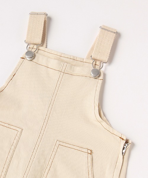 petit main(プティマイン)の「サロペット(サロペット/オーバーオール・キッズ・アイボリー/ブルー・100cm/120cm/130cm/90cm/110cm)」の5枚目の写真