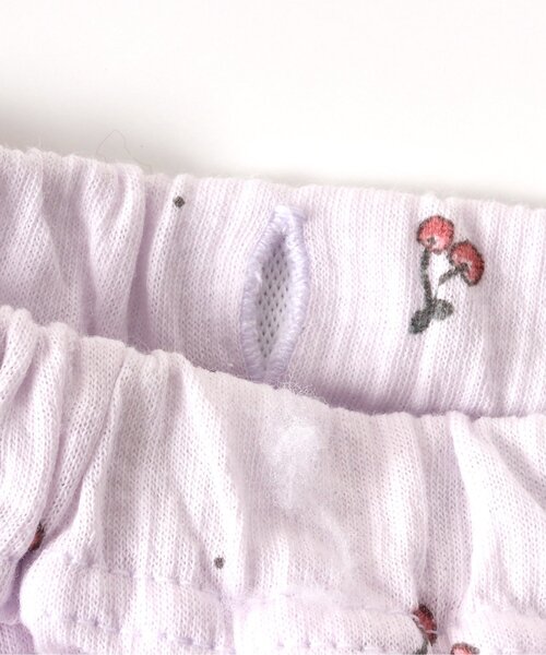 Ampersand（アンパサンド）の「さくらんぼ柄前開きパジャマ（ルームウェア/パジャマ・キッズ・ラベンダー/アイボリー・100/90/140/130/120/110/80）」の12枚目の写真