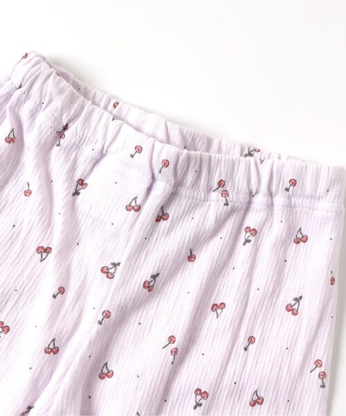 Ampersand（アンパサンド）の「さくらんぼ柄前開きパジャマ（ルームウェア/パジャマ・キッズ・ラベンダー/アイボリー・100/90/140/130/120/110/80）」の11枚目の写真