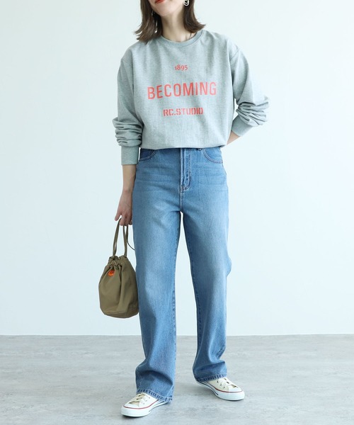 reca（レカ）の「美シルエットストレートデニムパンツ（デニムパンツ・レディース・グレー/ブルー/インディゴブルー・M/L）」の7枚目の写真