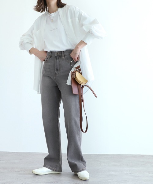 reca（レカ）の「美シルエットストレートデニムパンツ（デニムパンツ・レディース・グレー/ブルー/インディゴブルー・M/L）」の12枚目の写真