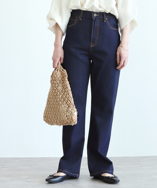 reca（レカ）の「美シルエットストレートデニムパンツ（デニムパンツ・レディース・グレー/ブルー/インディゴブルー・M/L）」の16枚目の写真