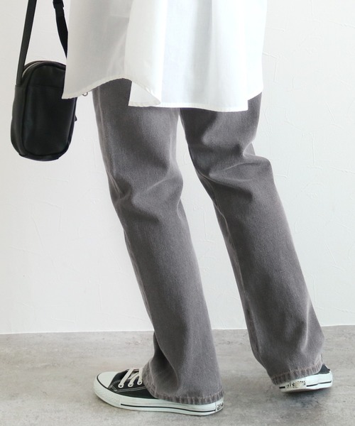 reca（レカ）の「美シルエットストレートデニムパンツ（デニムパンツ・レディース・グレー/ブルー/インディゴブルー・M/L）」の10枚目の写真