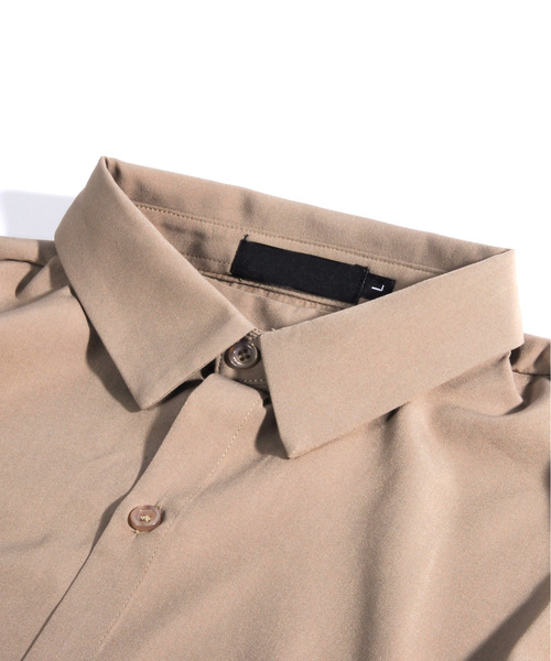 neos（ネオス）の「【neos -addictive design-】ルーズシルエット 無地 ストライプ ロング丈 レギュラーカラー シャツ（シャツ/ブラウス・メンズ・チャコールグレー/ライトグレー/テラコッタ/ベージュ/ブルー/ネイビー・MEDIUM/LARGE）」の20枚目の写真