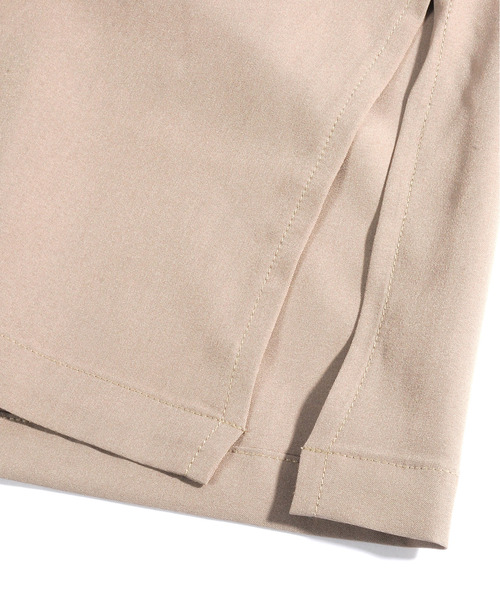 neos（ネオス）の「【neos -addictive design-】ルーズシルエット 無地 ストライプ ロング丈 レギュラーカラー シャツ（シャツ/ブラウス・メンズ・チャコールグレー/ライトグレー/テラコッタ/ベージュ/ブルー/ネイビー・MEDIUM/LARGE）」の11枚目の写真