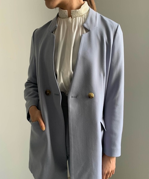 AMERI アメリ　BEADS STAND COLLAR BLOUSE Ameri（アメリ）の「BEADS STAND COLLAR BLOUSE（シャツ