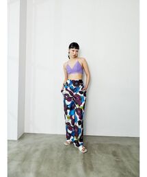 サークルドットパターンパンツ