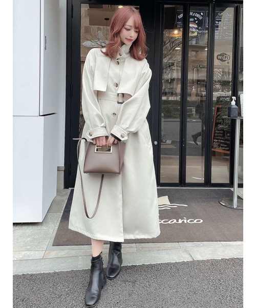 DURAS（デュラス）の「２ＷＡＹカラートレンチコート（トレンチコート・レディース・ベージュ/アイボリー・FREE）」の21枚目の写真