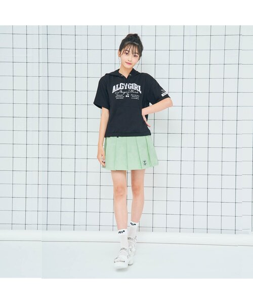 algy（アルジー）の「オーロラパッチプリーツスカート（スカート・キッズ・ピンク/サックスブルー/ミント/イエロー・XXX-SMALL/SMALL/X-SMALL/MEDIUM/XX-SMALL）」の5枚目の写真