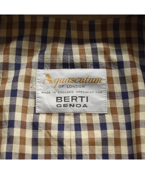 Aquascutum（アクアスキュータム）の「【ヴィンテージ古着】70's Aquascutum/アクアスキュータム エクスクルーシブ ステンカラーコート（ステンカラーコート・メンズ・ベージュ・LARGE）」の3枚目の写真