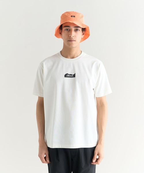 NANGA（ナンガ）の「ECO HYBRID MT LOGO TEE / エコハイブリッド MTロゴティー（Tシャツ/カットソー・メンズ・ホワイト/ブラック/グレー/ネイビー/キャメル/イエロー/サーモンピンク・M/L/XL/S）」の13枚目の写真