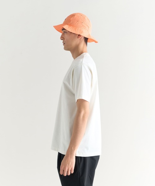 NANGA（ナンガ）の「ECO HYBRID MT LOGO TEE / エコハイブリッド MTロゴティー（Tシャツ/カットソー・メンズ・ホワイト/ブラック/グレー/ネイビー/キャメル/イエロー/サーモンピンク・M/L/XL/S）」の8枚目の写真