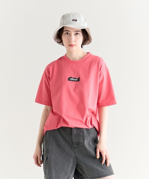 NANGA（ナンガ）の「ECO HYBRID MT LOGO TEE / エコハイブリッド MTロゴティー（Tシャツ/カットソー・メンズ・ホワイト/ブラック/グレー/ネイビー/キャメル/イエロー/サーモンピンク・M/L/XL/S）」の10枚目の写真