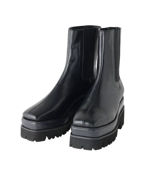 EVRIS（エヴリス）の「サイドゴアブーツ（ブーツ・レディース・ブラック・MEDIUM/LARGE/SMALL）」の6枚目の写真