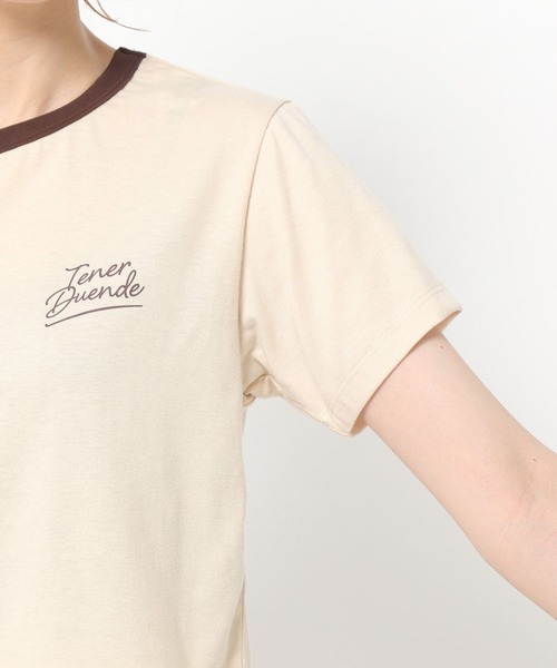 mysty woman(ミスティウーマン)の「ハイショクリンガーTシャツ 285710(Tシャツ/カットソー・レディース・ブラック/オフホワイト/ライトベージュ・FREE)」の20枚目の写真