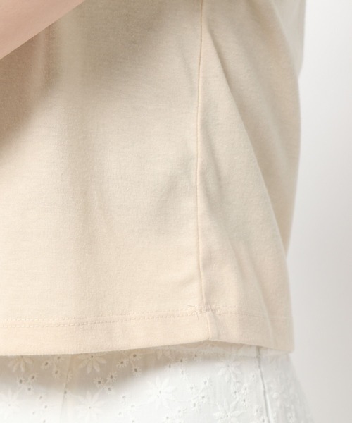 mysty woman(ミスティウーマン)の「ハイショクリンガーTシャツ 285710(Tシャツ/カットソー・レディース・ブラック/オフホワイト/ライトベージュ・FREE)」の21枚目の写真