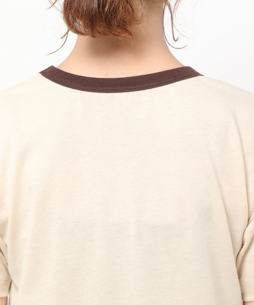 mysty woman(ミスティウーマン)の「ハイショクリンガーTシャツ 285710(Tシャツ/カットソー・レディース・ブラック/オフホワイト/ライトベージュ・FREE)」の22枚目の写真