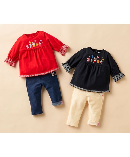 MIKI HOUSE（ミキハウス）の「うさこ8分袖Tシャツ（Tシャツ