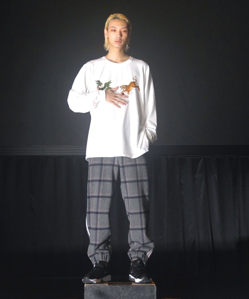 STORAMA（ストラマ）の「Wool check line pants（その他パンツ・メンズ・ブラック/グレー・S/M）」の6枚目の写真