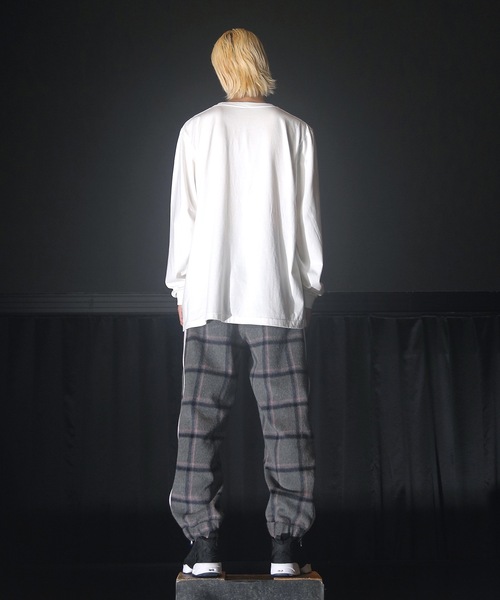 STORAMA（ストラマ）の「Wool check line pants（その他パンツ・メンズ・ブラック/グレー・S/M）」の8枚目の写真