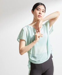 NERGY | 【TBS系火曜ドラマ＃じぞ恋コラボ】前後2WAY サイドシャーリングシアートップス(Tシャツ/カットソー)